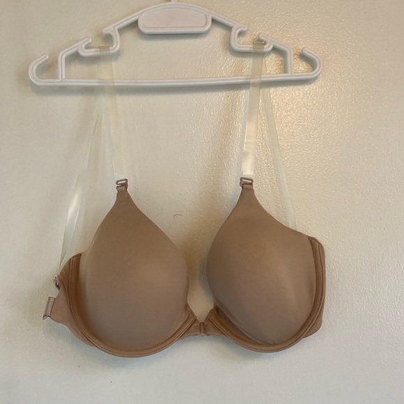 Body Wrappers, Nude, 34C bra, Never Worn, clear straps, snap in the front - Picture 1 of 6